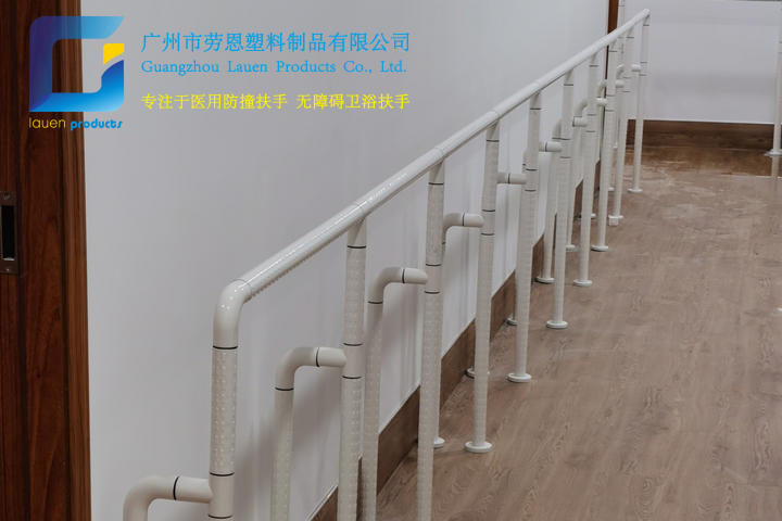 2021.6荔灣區(qū)彩虹街通道尼龍立柱扶手立柱項目安裝 (2)